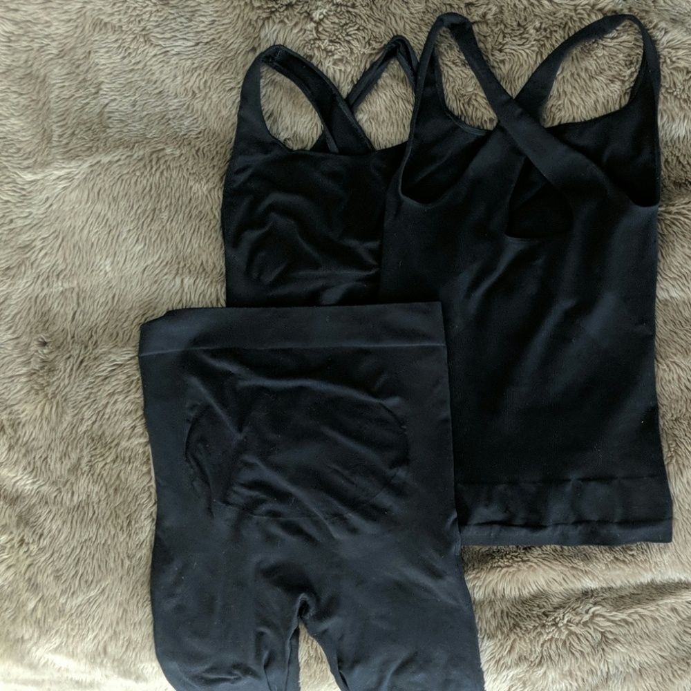 Blanqui maternity support leggings and tanks